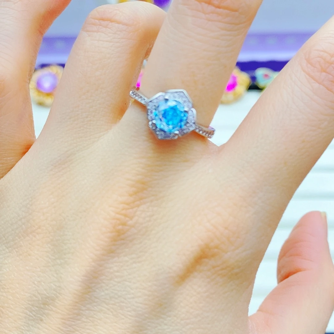 未镶嵌戒指碧玺戒指