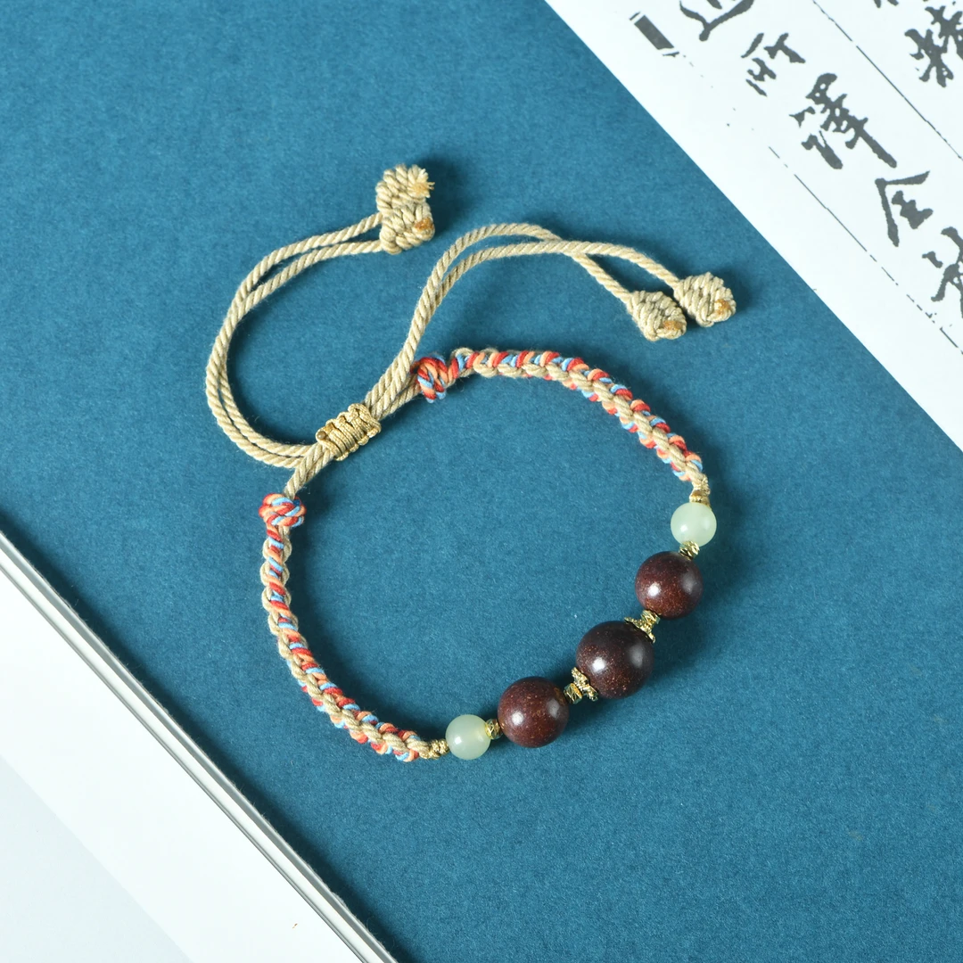 红茶玫瑰合香珠三生珠手链