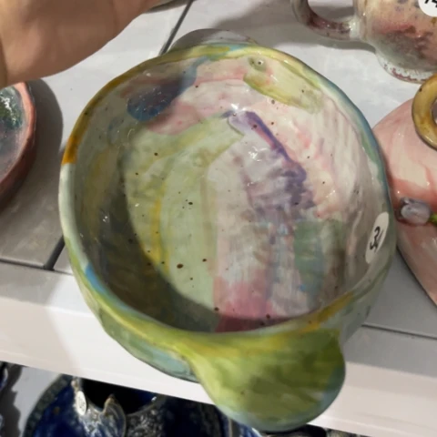 草****盘手工手捏咖啡杯壶承