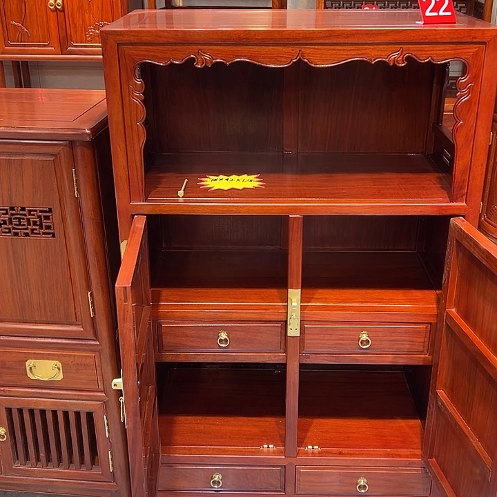 午***光紫檀木类储物柜万力柜