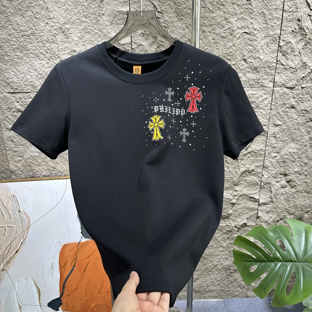 短袖推荐衣服男爆款2025新款潮牌痞帅炸街男装宽松t恤大码男短袖