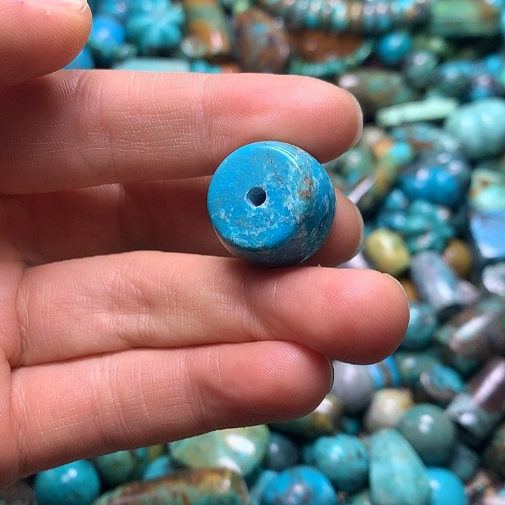 乌***鸦铁合金高瓷蓝桶珠