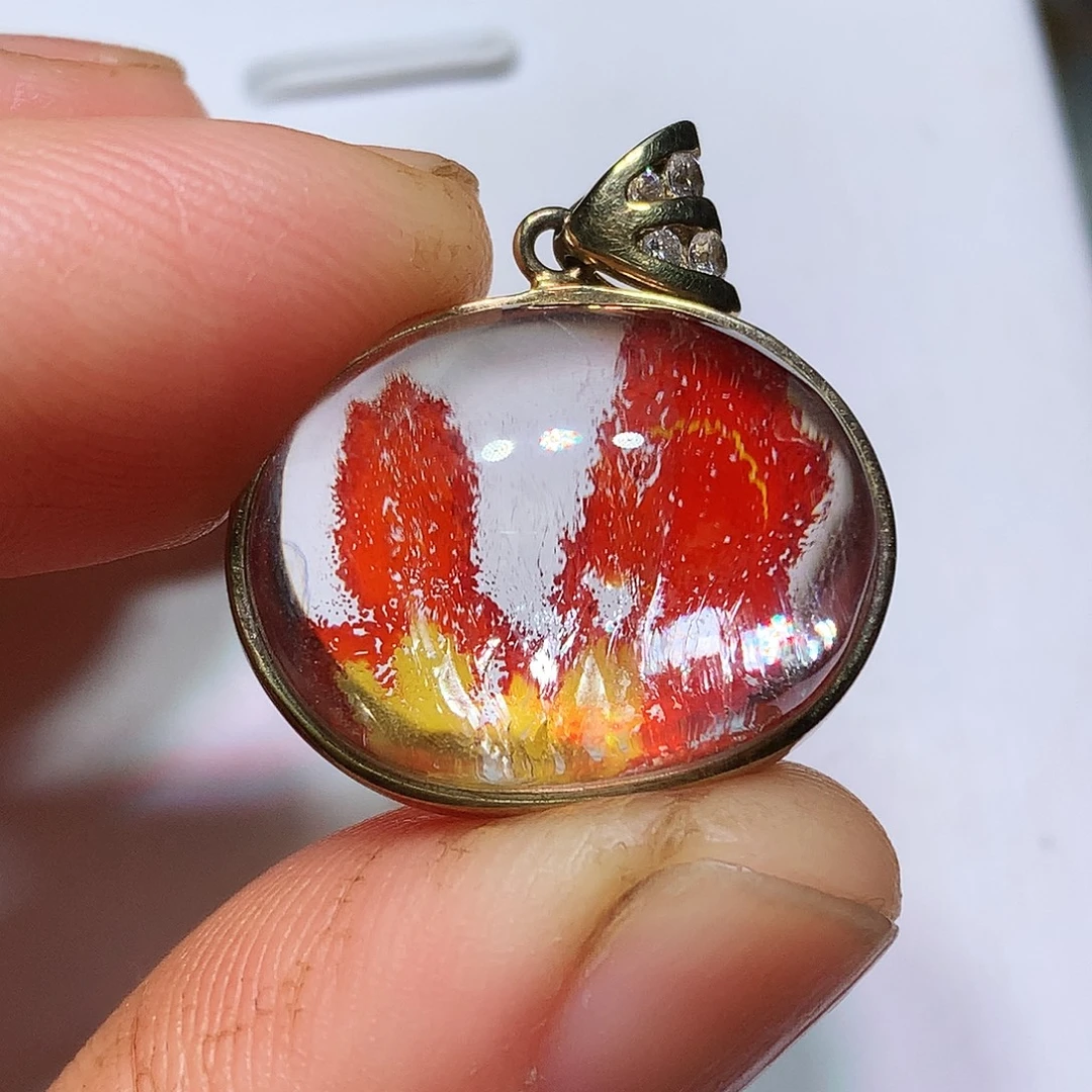 银S925镀金镶嵌水晶珠宝半成品定制款