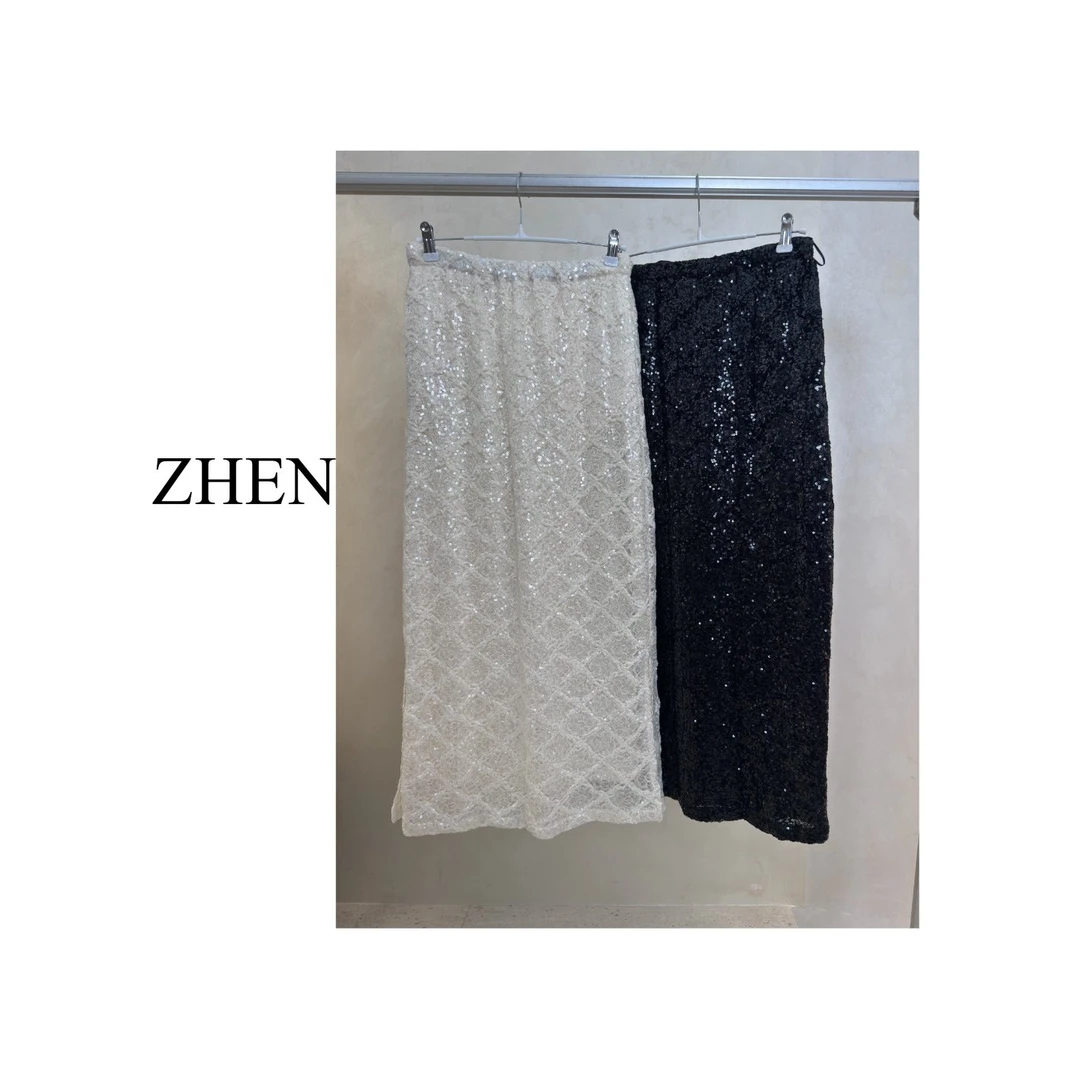 【ZHEN】25Y00247 2025新款半裙显瘦遮肉小众设计款