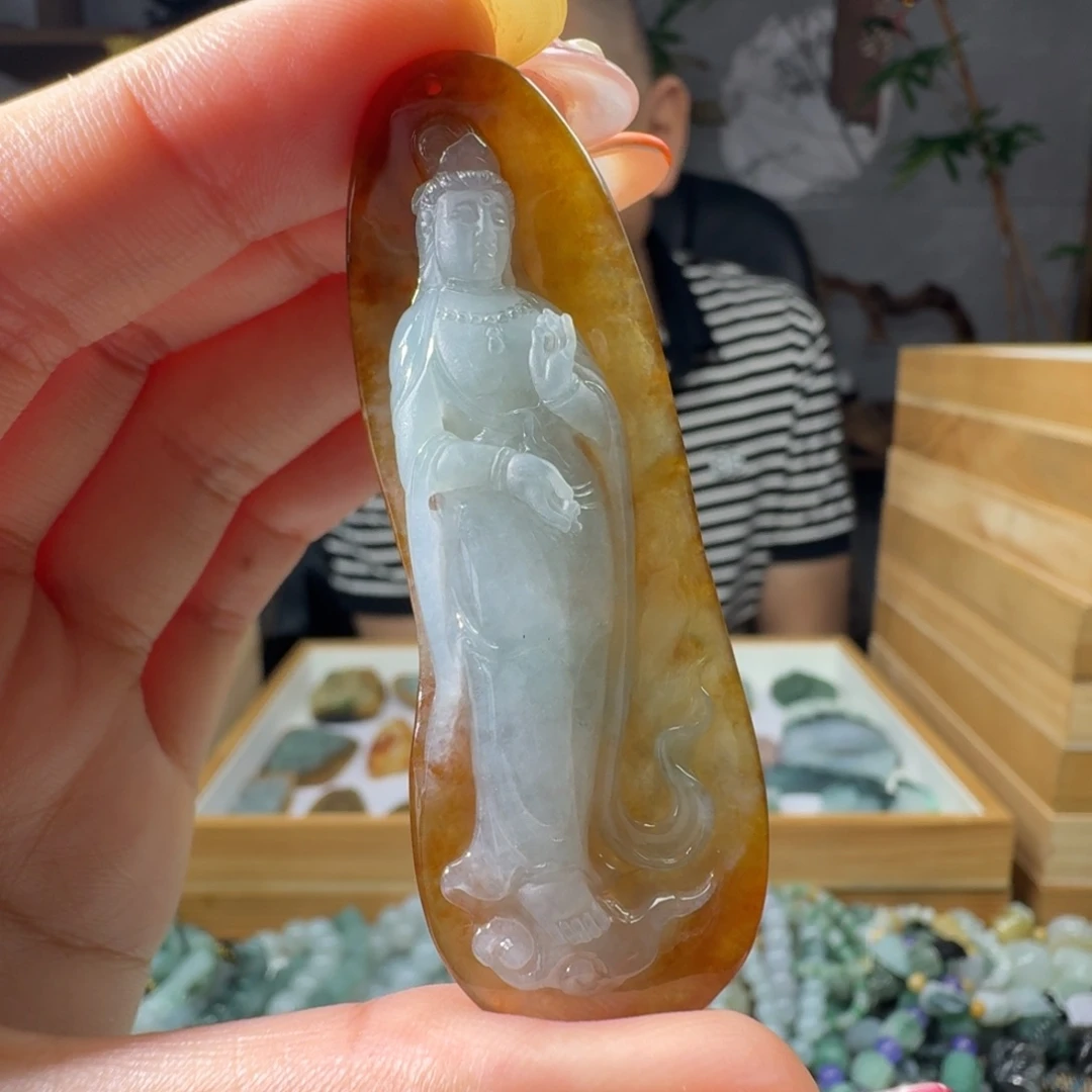 定制翡翠未镶嵌观音