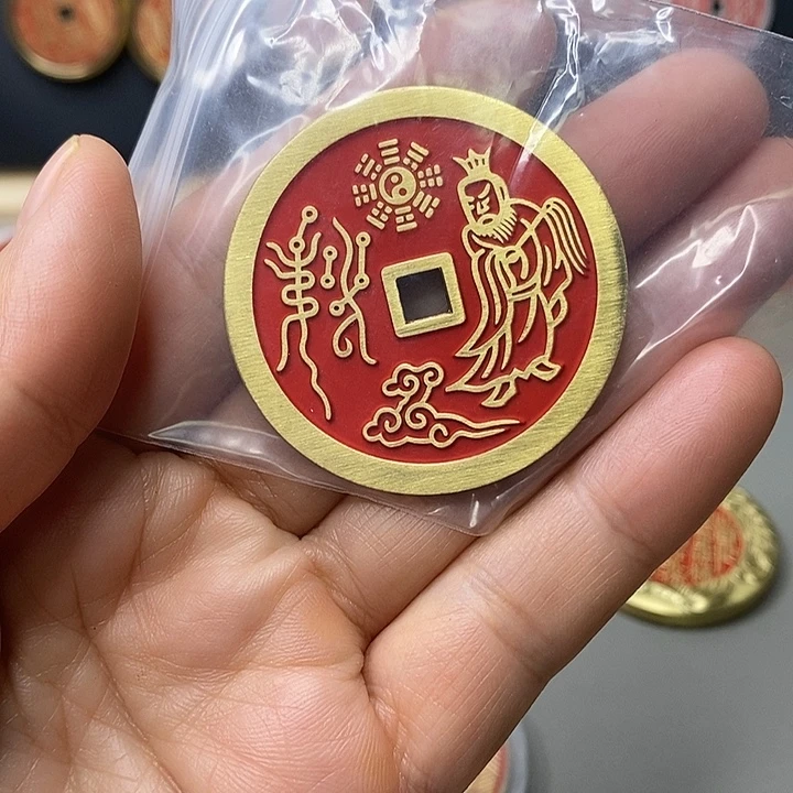 一****铜现代仿制工艺文创铜币