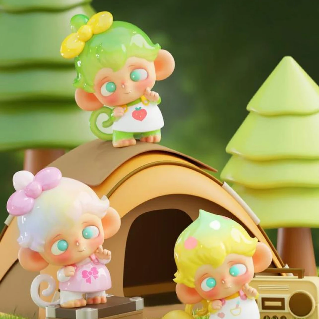 （新人福利）Moki 时光漫相集Mini盲盒可爱潮玩小猴子萌粒手办摆件