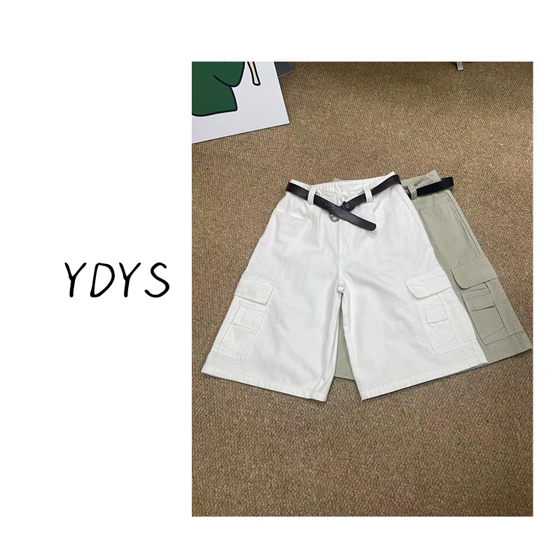 【YDYS】25Y00080 2025新款时尚气质小众简约工装短裤