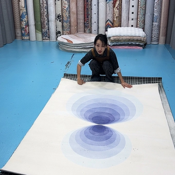 混纺140×200手工丙纶瑕疵特价尺寸误差正负1-3厘米