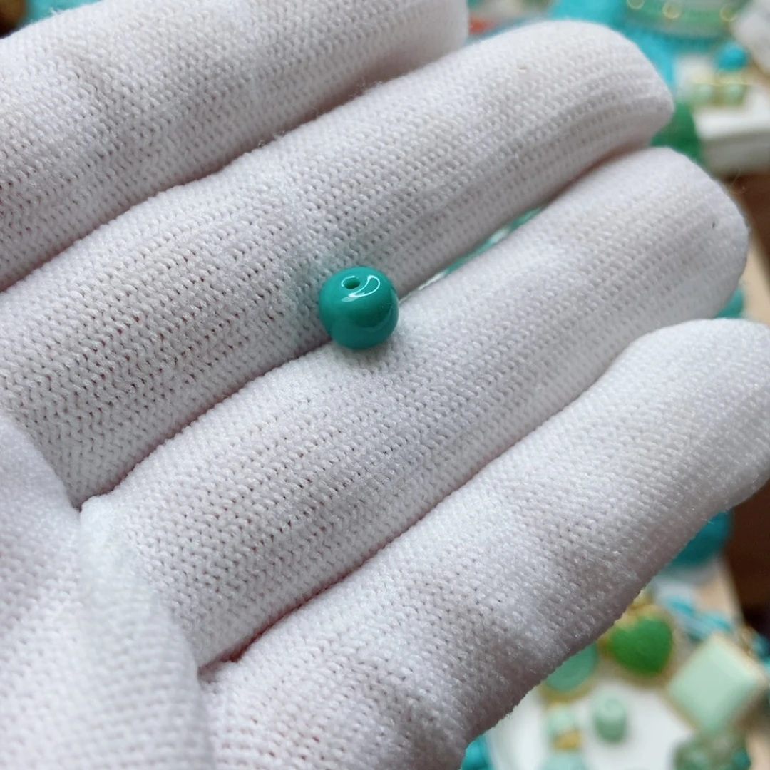 绿松石未镶嵌珠子6.7mm