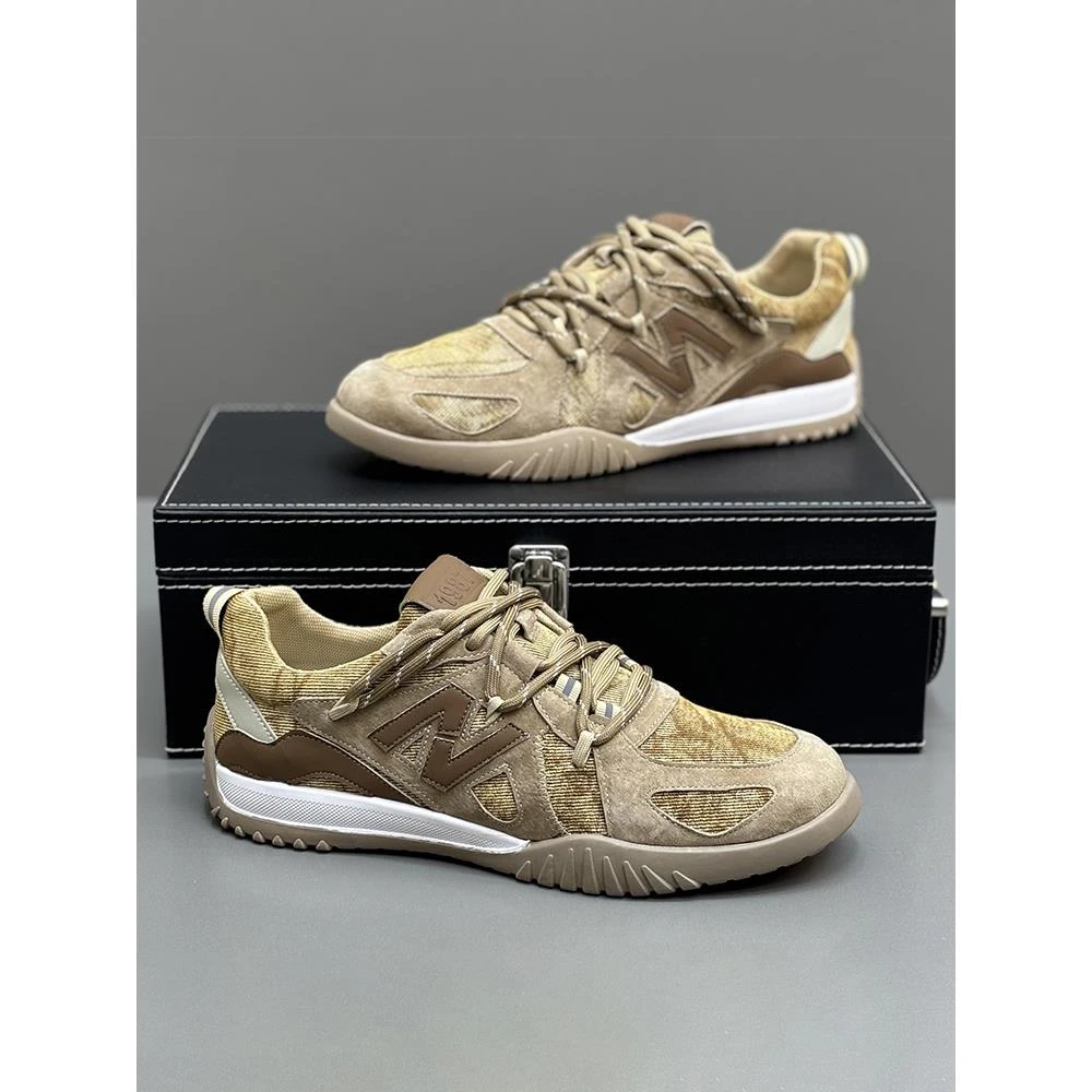 HKHY覆古男鞋夏季新款透气运动休闲低帮轻便软底潮鞋时尚薄底休闲