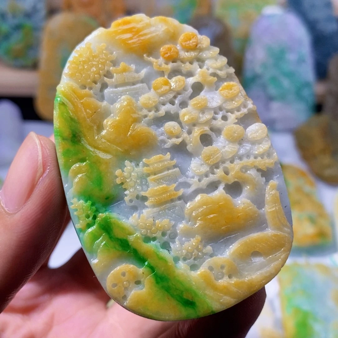 定制翡翠未镶嵌天然翡翠A货