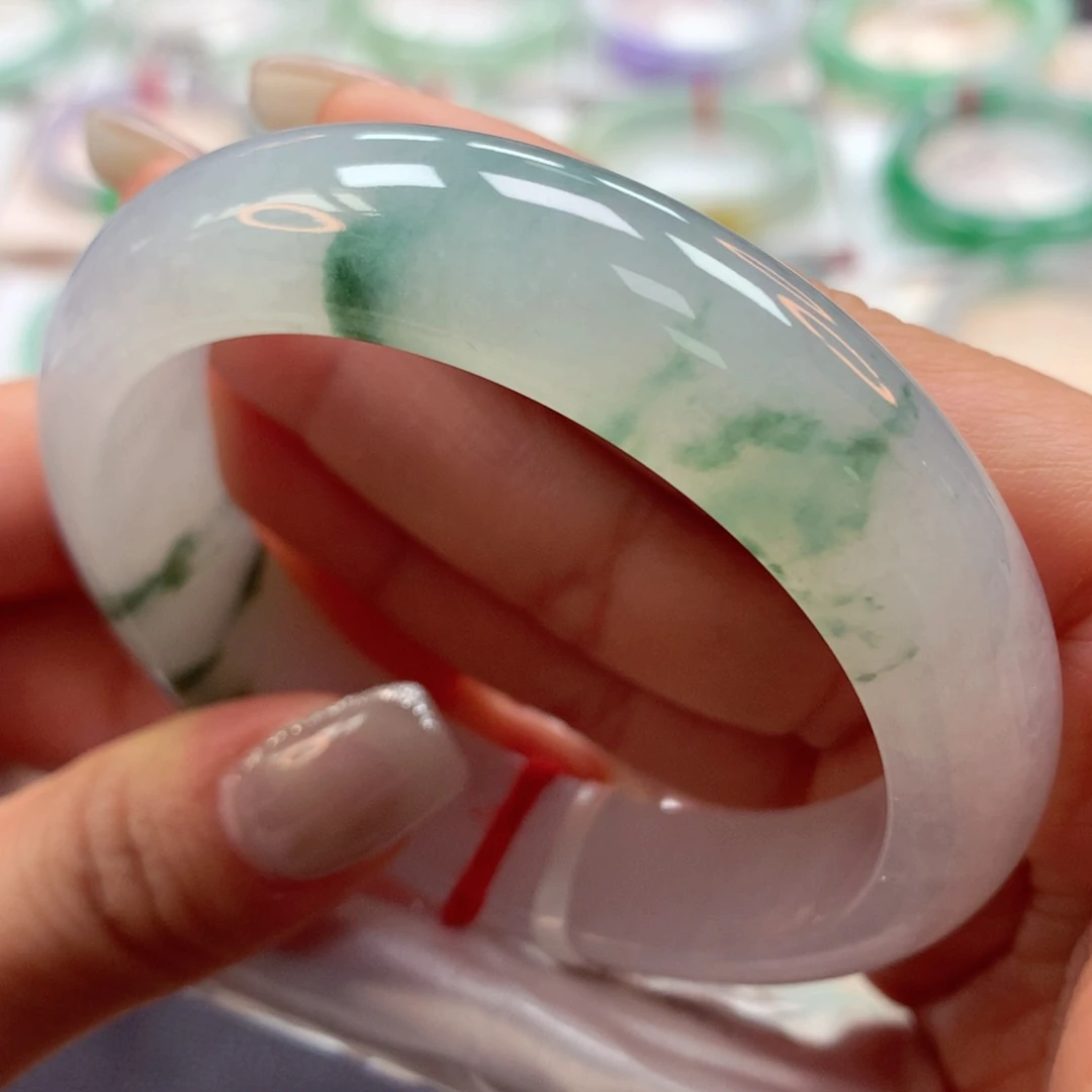 翡翠手镯未镶嵌57正39号88