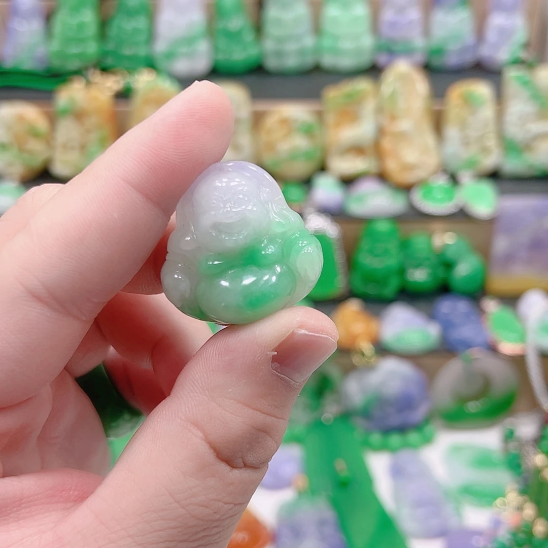 翡翠银S925镶嵌吊坠(赠链)