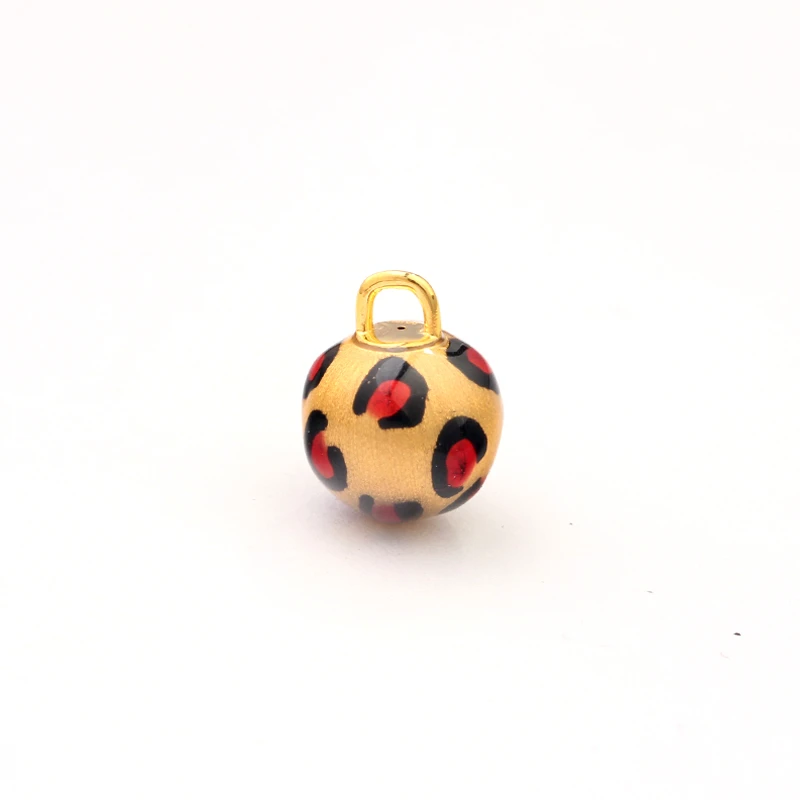 18K金经典豹纹拉丝金球12mm+