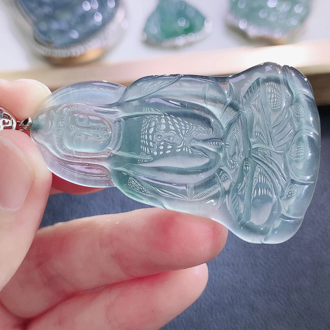 翡翠未镶嵌挂件翡翠