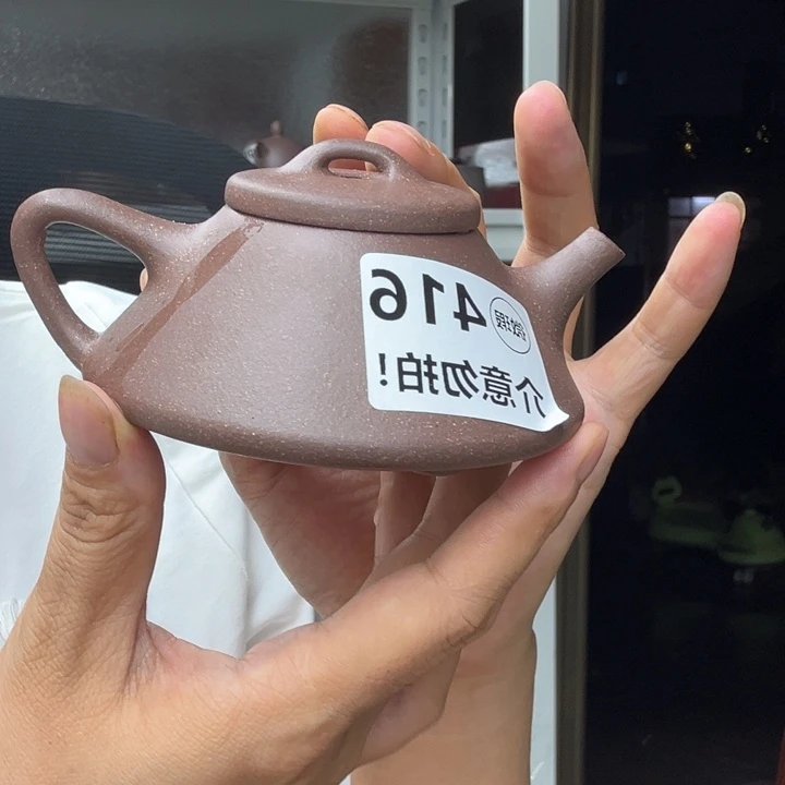 茶壶紫砂紫泥半手140