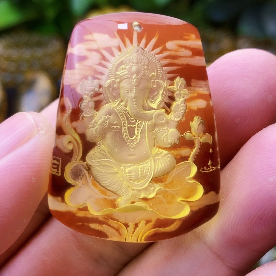【闪购商品】金珀吊坠(不含链)未镶嵌