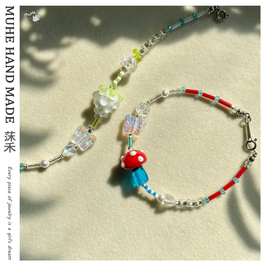 钛钢琉璃手链 MUHE独立原创设计 多巴胺系列 手链