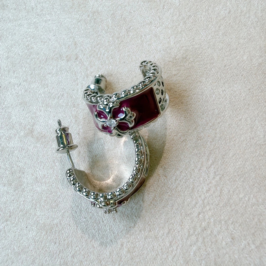 铜合金锆石耳饰 【AG•饰品】耳环AG00853