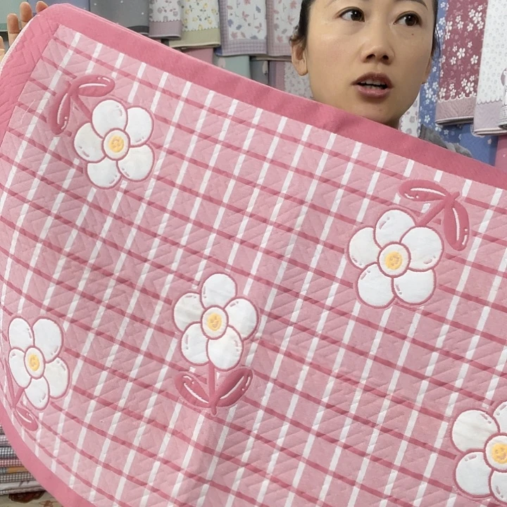 棉特价促销粉色格格花