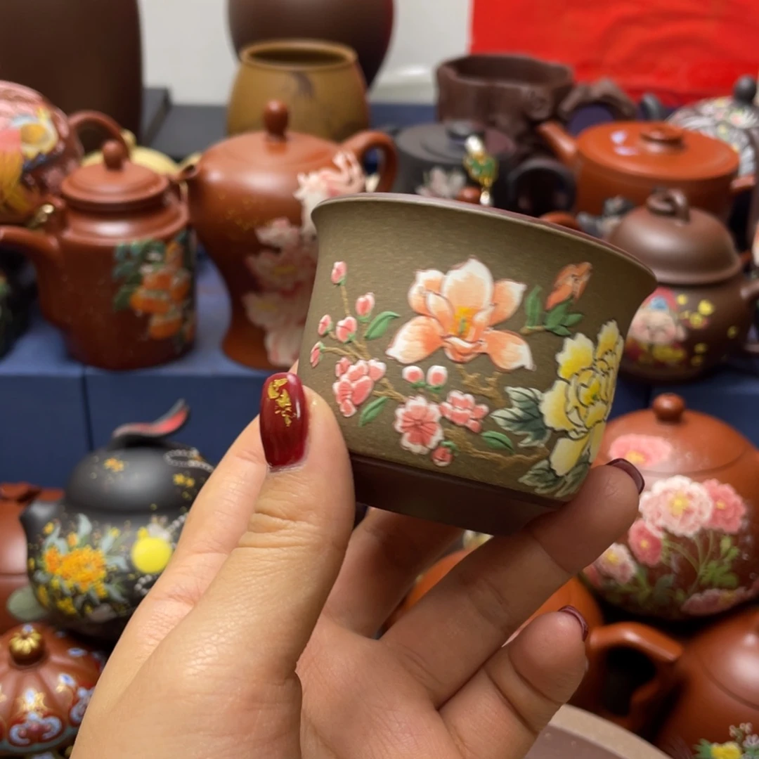 紫砂茶杯紫砂主人杯100cc