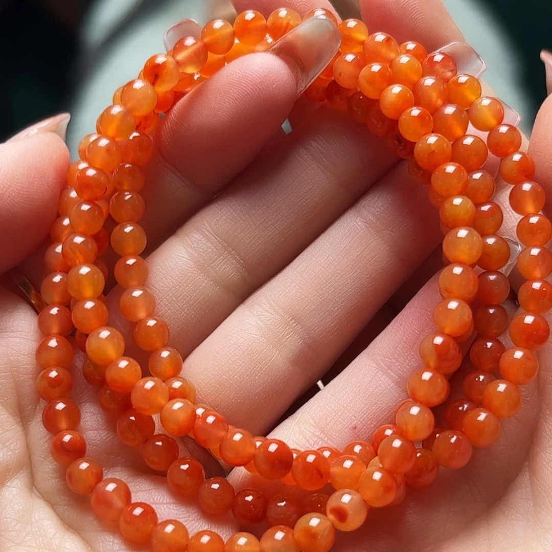 南红玛瑙未镶嵌手链