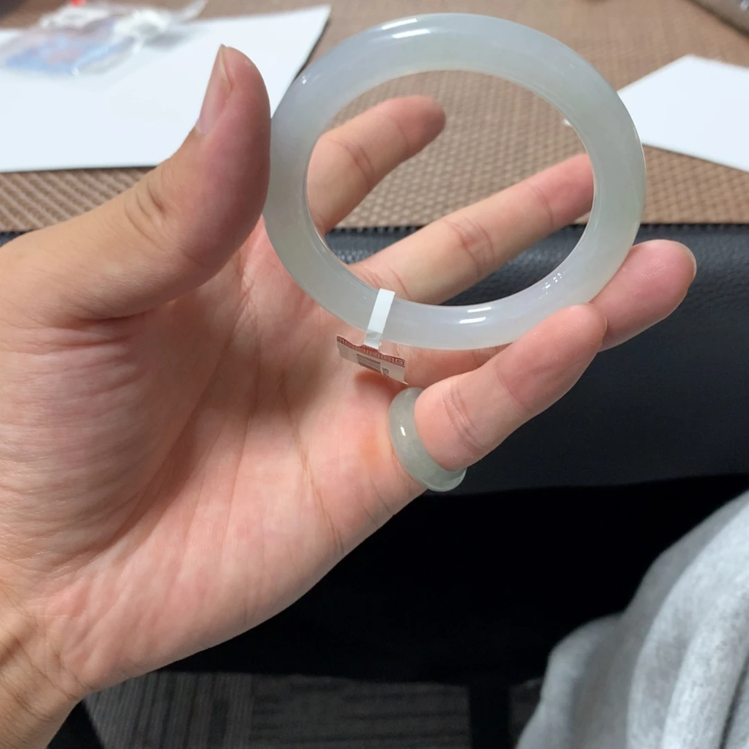 翡翠未镶嵌手镯4号51.5