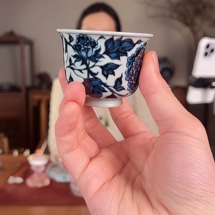 P****n古蓝堂四相牡丹单杯