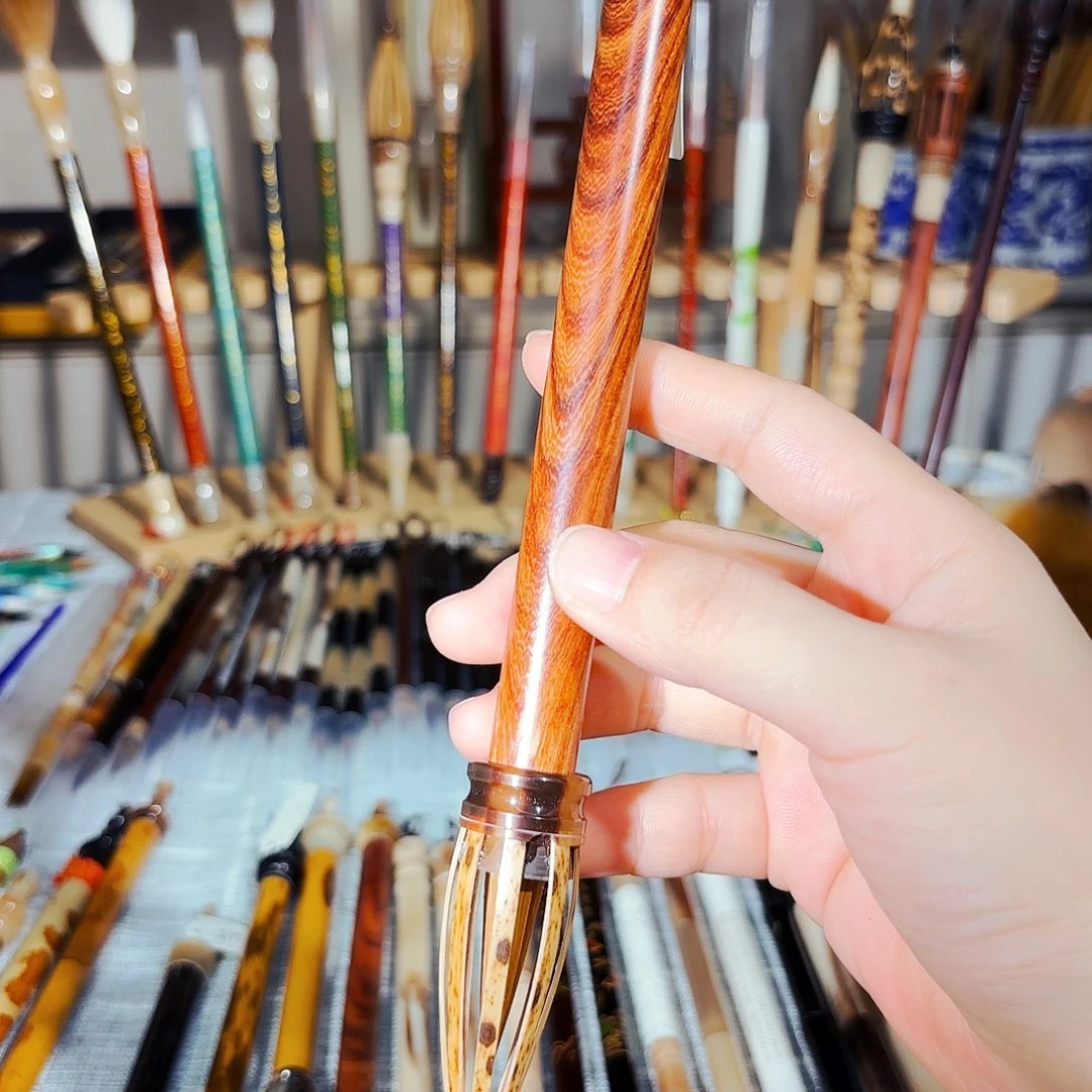 5-纯狼毫出锋4.0口径1.0花梨木