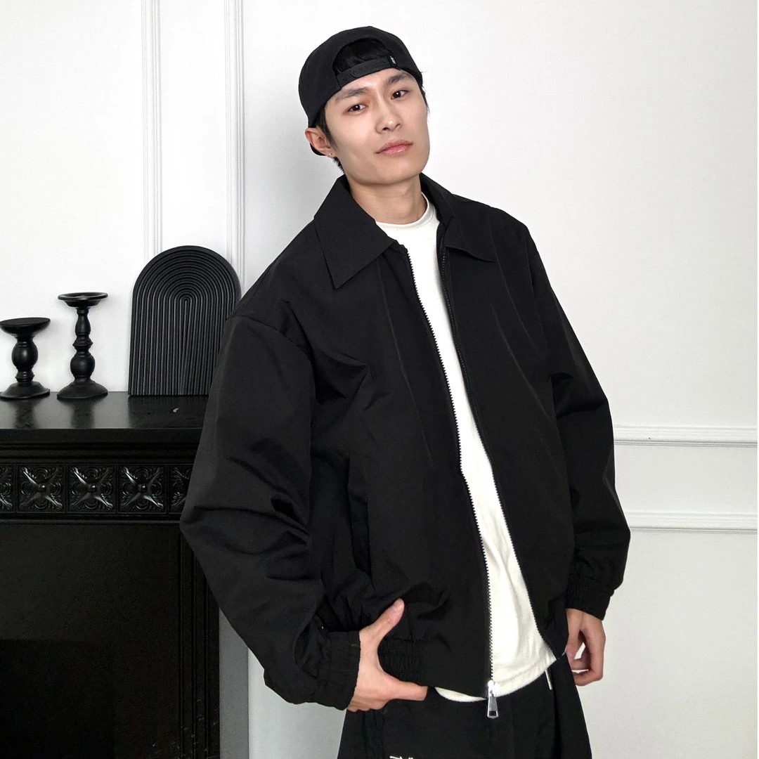 【小泽】春秋净版夹克外套男生痞帅简约正装痞帅上衣开衫