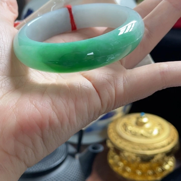 未镶嵌手镯翡翠骨折款富婆色完美无鉴赏期