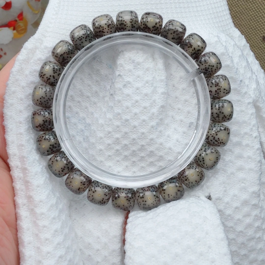 手串星月菩提黑冰大眼睛10*9