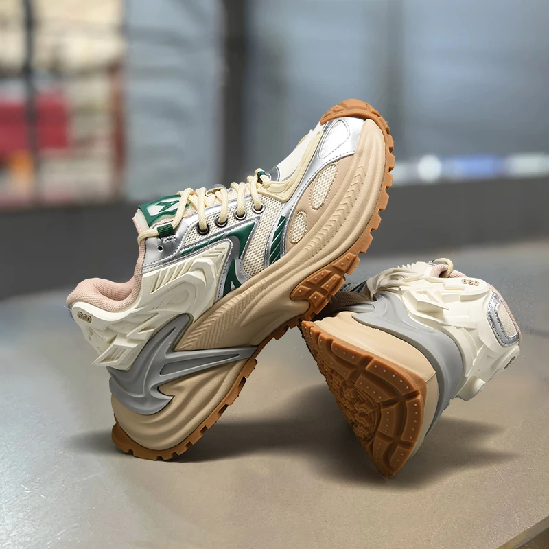 2025新款响尾蛇老爹鞋男女同款厚底黑色户外增高时尚休闲运动鞋潮