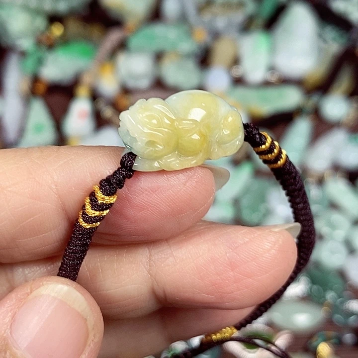 翡翠未镶嵌颈饰天然A货翡翠玉配证书