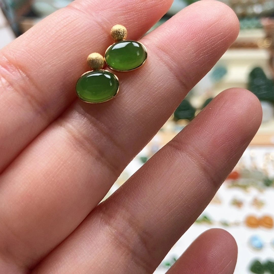 吊坠(不含链)银S925镶嵌和田玉