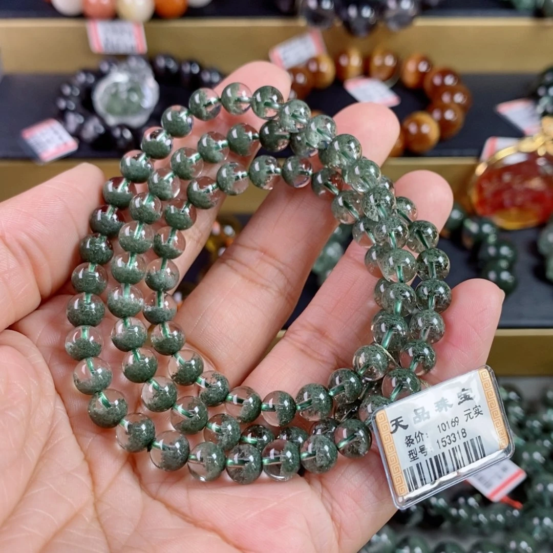 水晶手链未镶嵌我***事绿幽灵手链153318