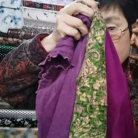 织花奥绒布料样衣3件