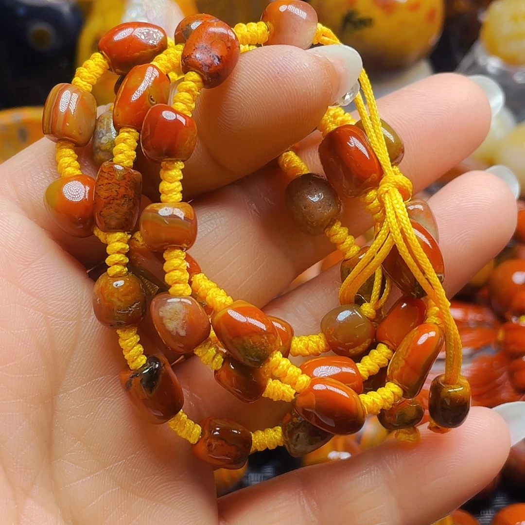 玛瑙/玉髓链子未镶嵌蝈*