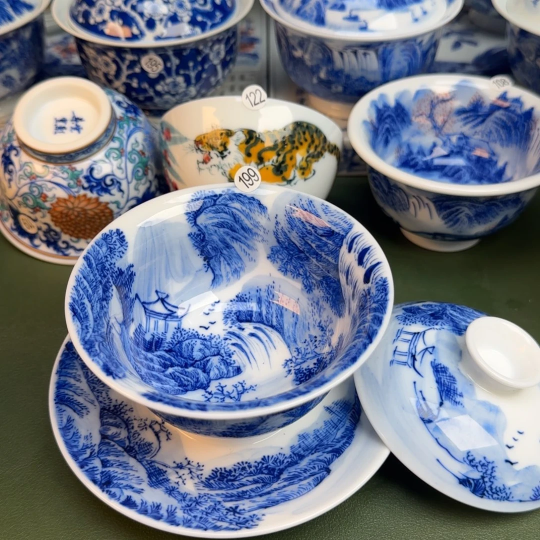 彦祖纯手工手绘茶具199