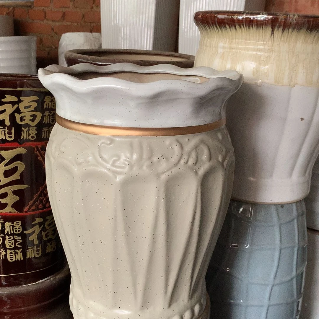高温陶瓷花盆微瑕