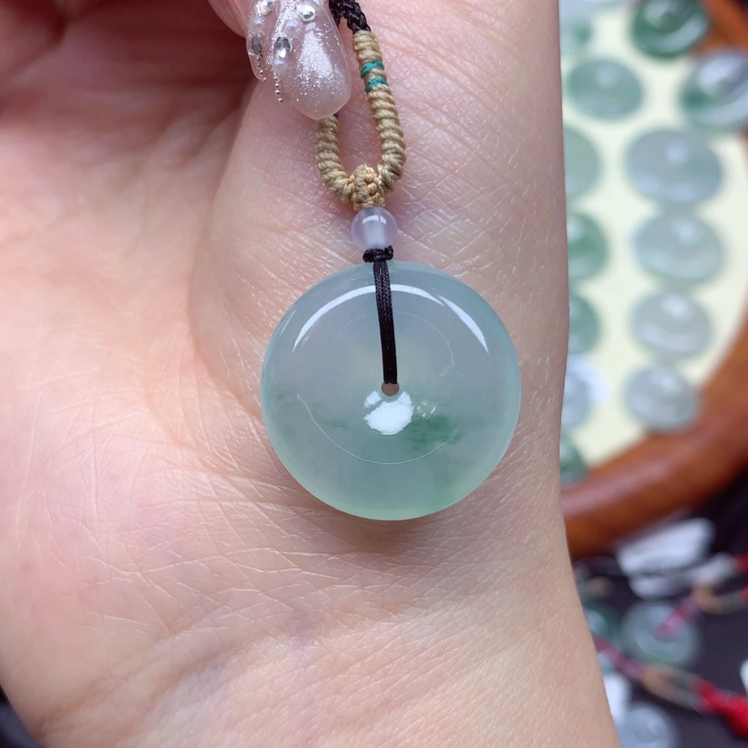 翡翠未镶嵌颈饰吊坠21.3/5.7mm