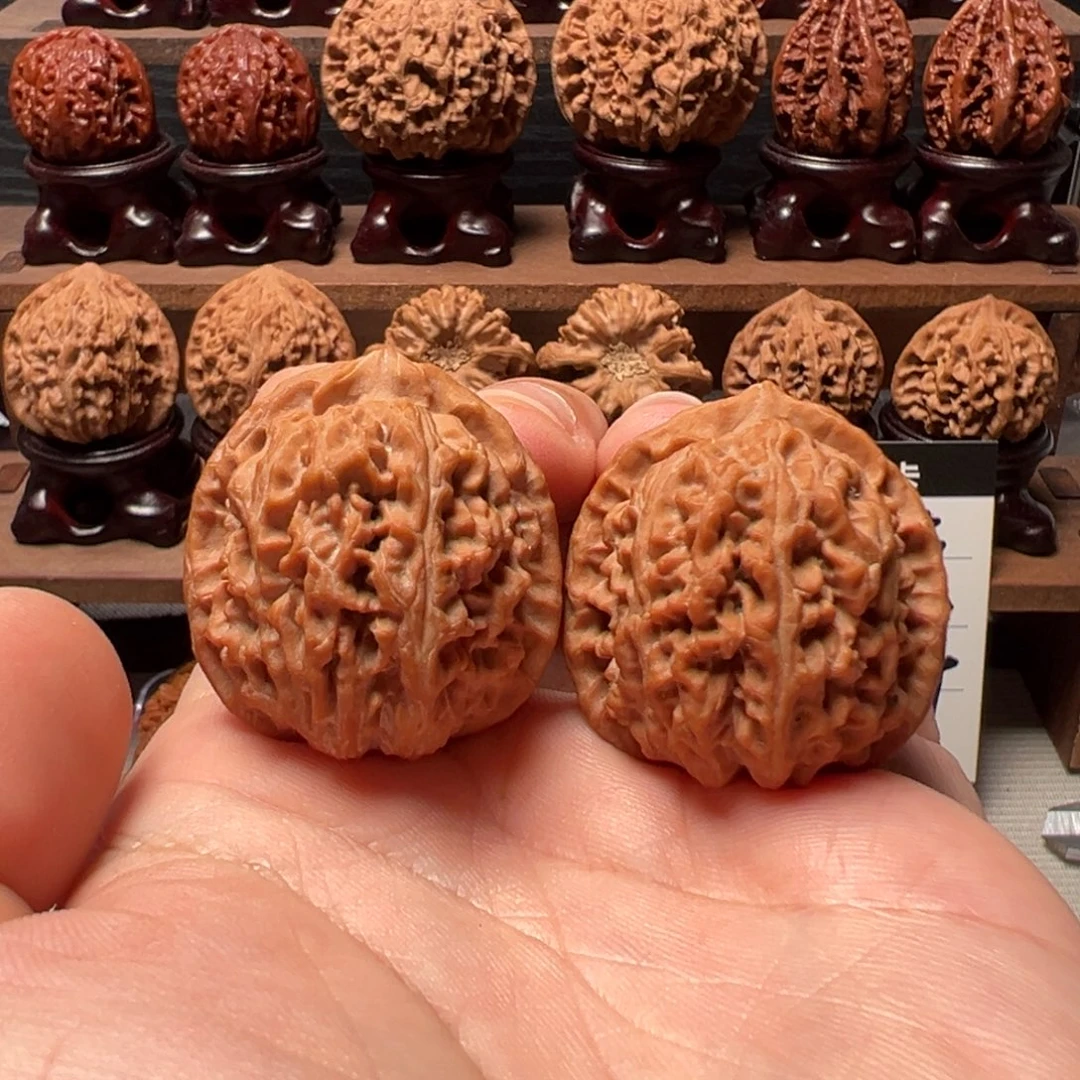 把件文玩核桃34荔枝纹