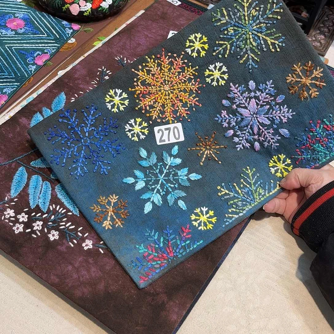 规格20.30刺子绣茶席