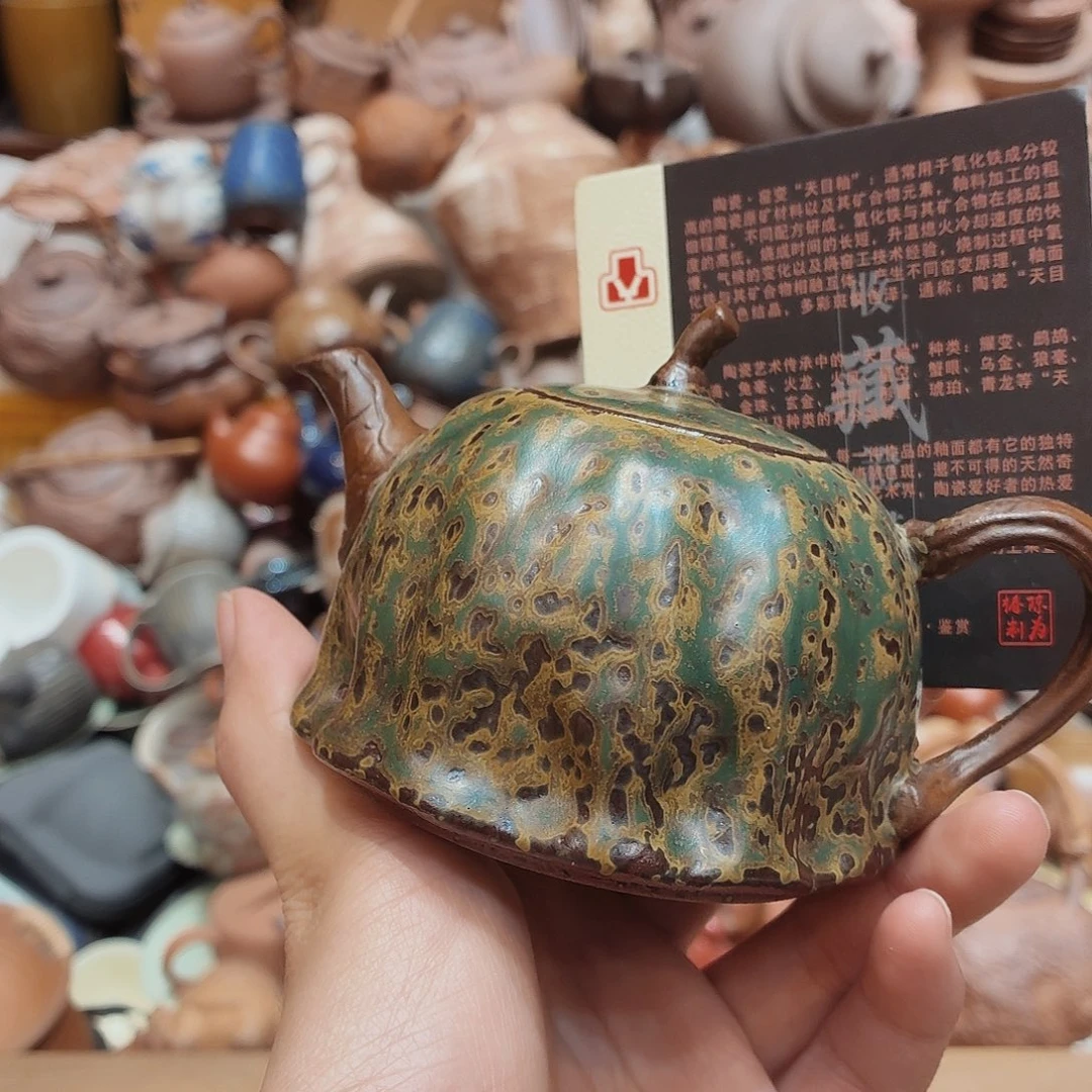 柴烧老岩泥高温茶器皿