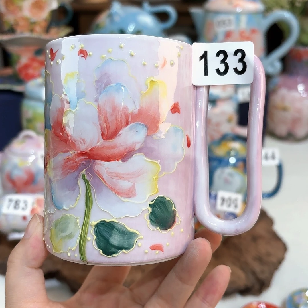 景德镇手绘高温釉下彩陶瓷茶具