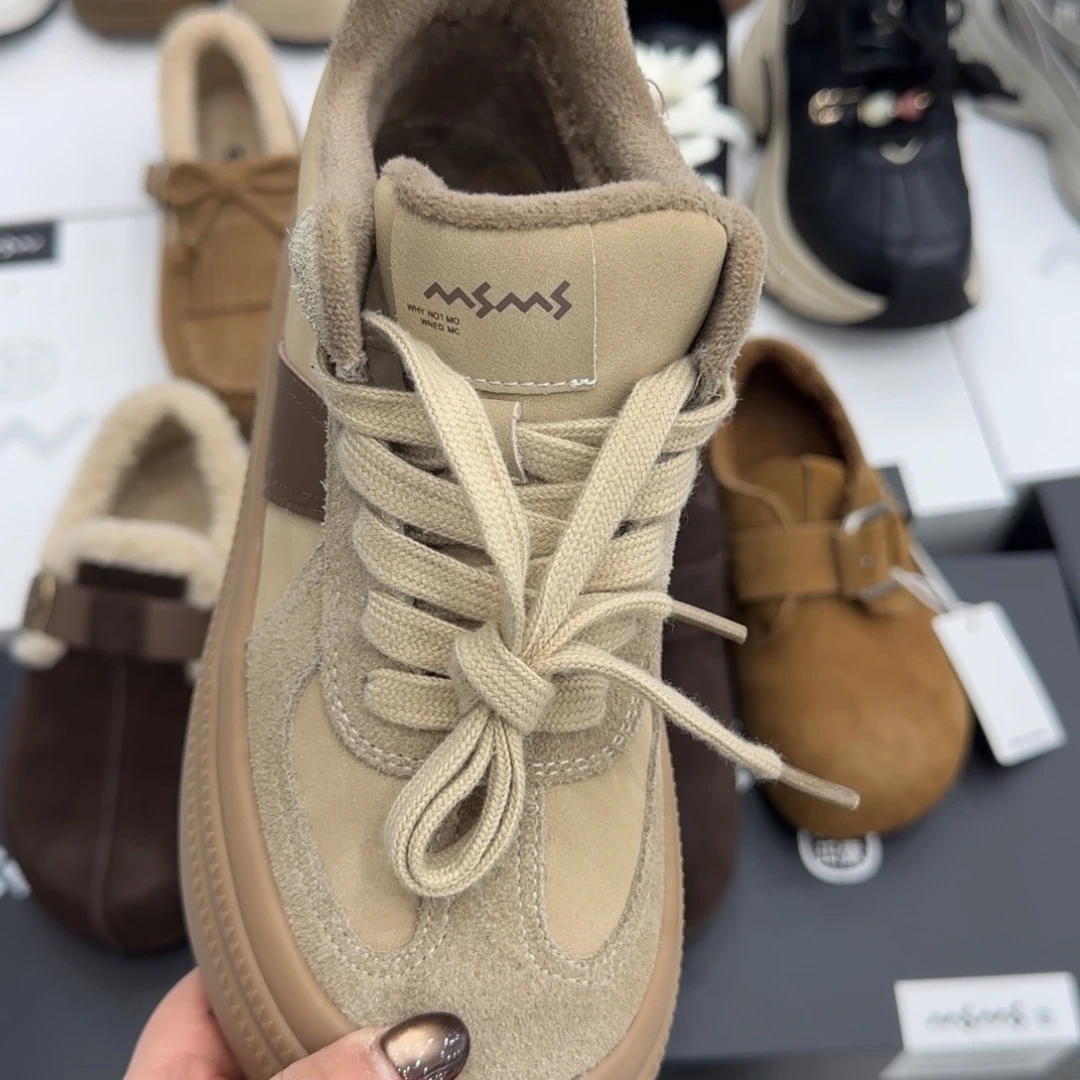 牛皮（革）玛莎玛索德迅鞋杏色三六码731-06