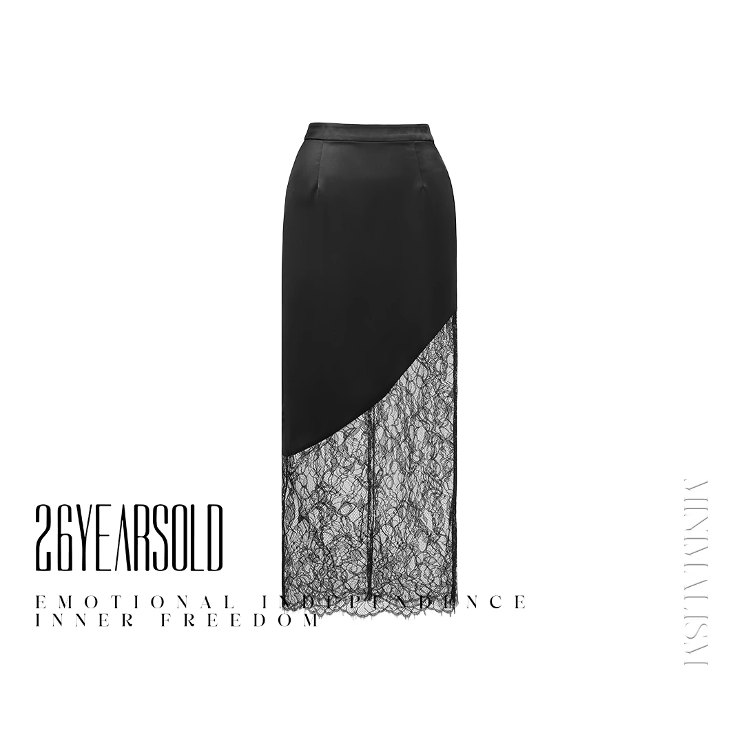 26YEARSOLD原创设计不规则拼接蕾丝半裙25SS-3247W