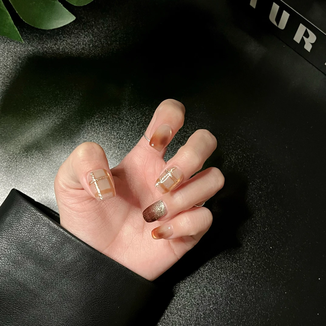 WuYe.Nail/雾野【秋分】纯手工秋冬经典百搭穿戴甲