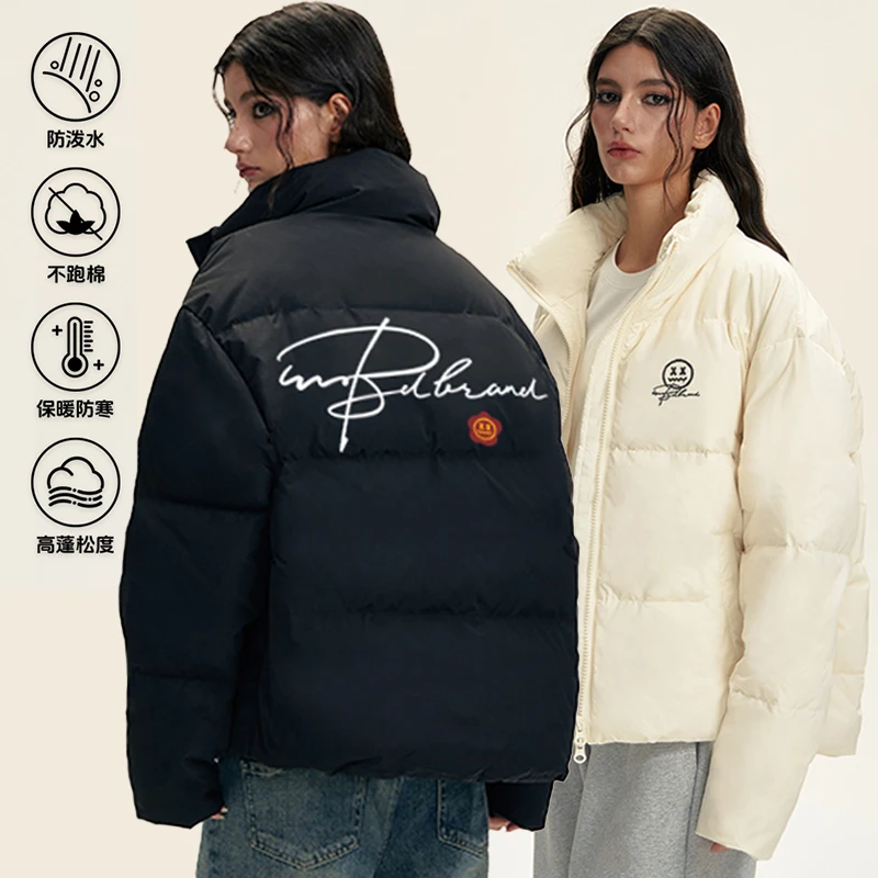 小恶魔13周年限定手写草写logo棉服外套情侣冬季新品防风防水保暖